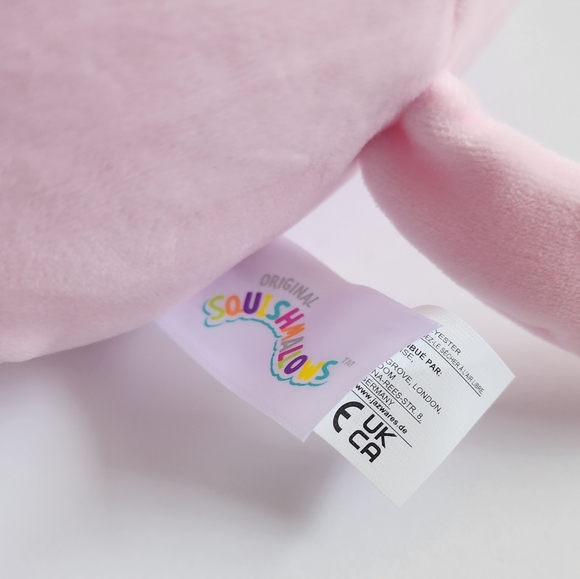 ZAYA 🐻 Pink Bear w/Glitter Ears Original Squishmallows by Kelly Toy ☆》NWT《☆ - Picture 7 of 8